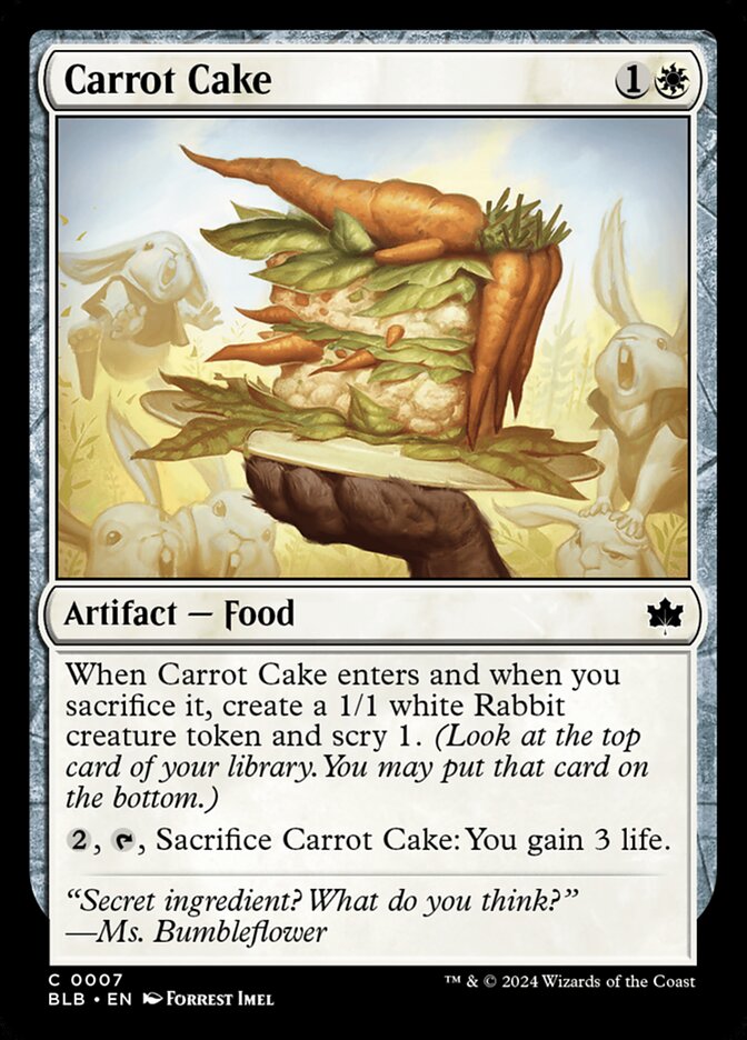 Carrot Cake 7 (Bloomburrow)  - Foil | Good Games North