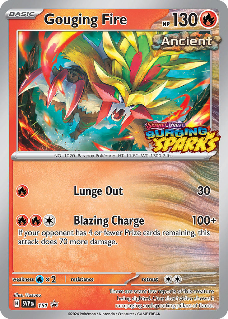 Gouging Fire (151) [Scarlet & Violet: Black Star Promos] | Good Games North