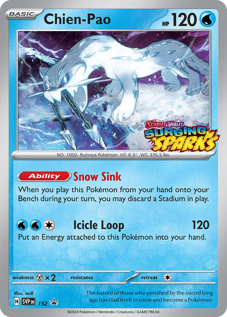 Chien-Pao (152) [Scarlet & Violet: Black Star Promos] | Good Games North