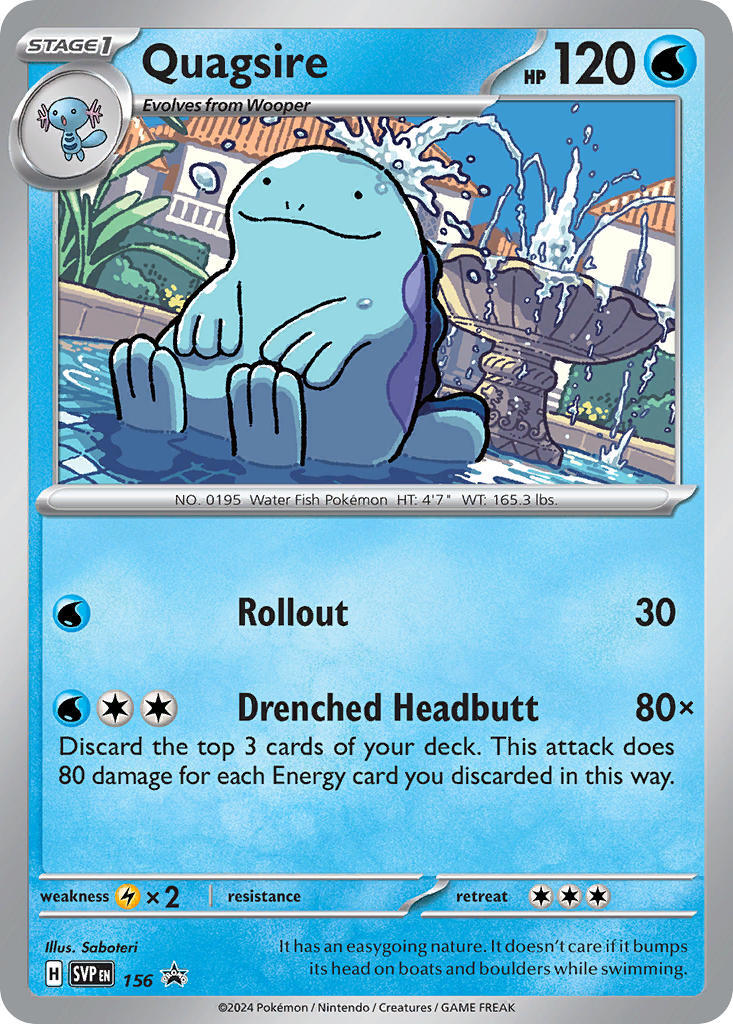 Quagsire (156) [Scarlet & Violet: Black Star Promos] | Good Games North