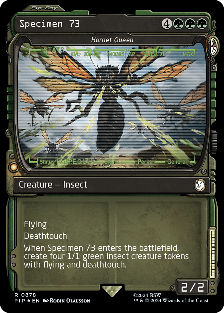 Specimen 73 - Hornet Queen (Showcase) (Surge Foil) [Fallout] | Good Games North