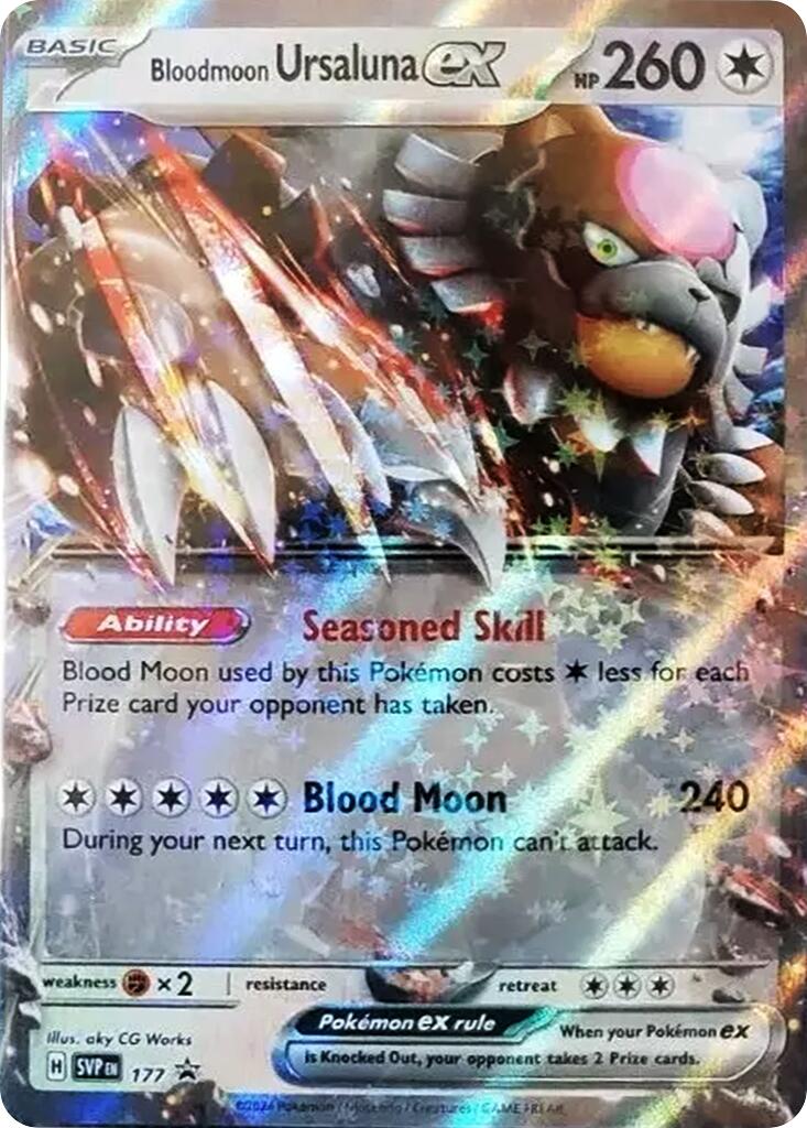 Bloodmoon Ursaluna ex (177) [Scarlet & Violet: Black Star Promos] | Good Games North