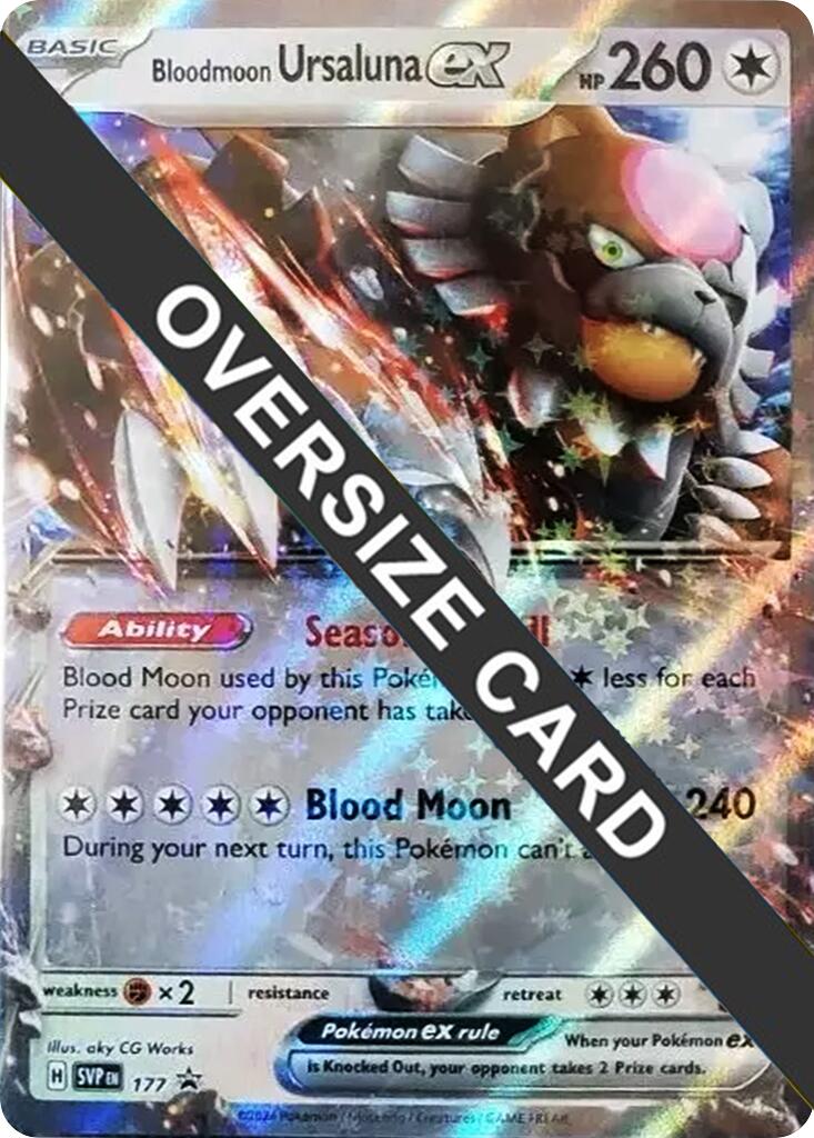 Bloodmoon Ursaluna ex (177) (Jumbo Card) [Scarlet & Violet: Black Star Promos] | Good Games North