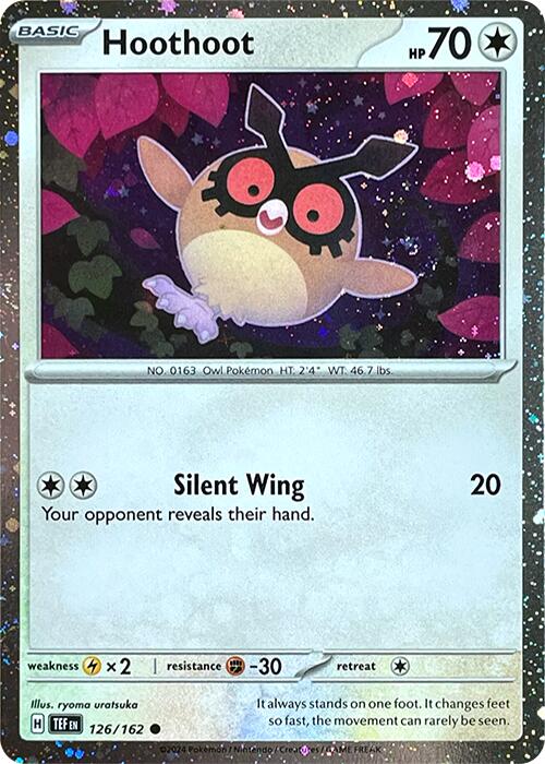 Hoothoot (126/162) (Cosmos Holo) [Scarlet & Violet: Black Star Promos] | Good Games North