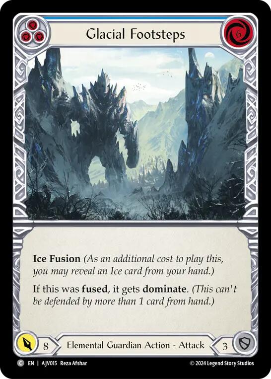 Glacial Footsteps (Blue) [AJV015] (Armory Deck: Jarl Vetreidi) | Good Games North