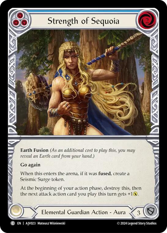 Strength of Sequoia (Blue) [AJV023] (Armory Deck: Jarl Vetreidi) | Good Games North