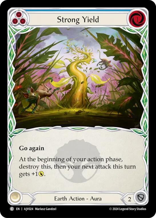 Strong Yield (Blue) [AJC024] (Armory Deck: Jarl Vetreidi) | Good Games North