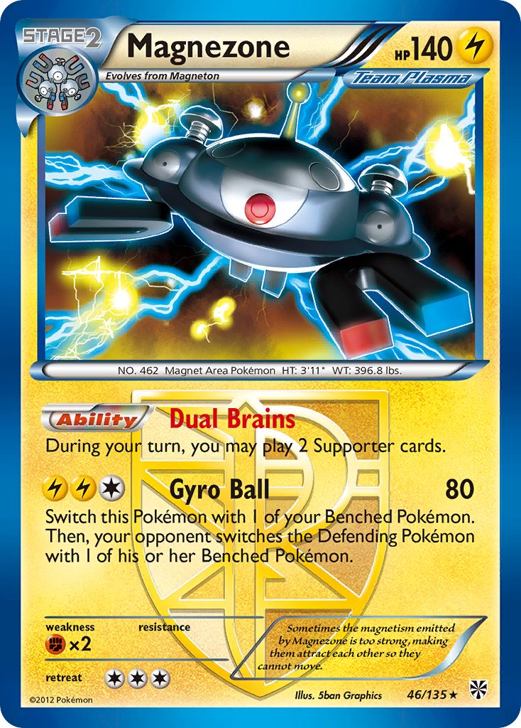 Magnezone (46/135) (Theme Deck Exclusive) [Black & White: Plasma Storm] | Good Games North