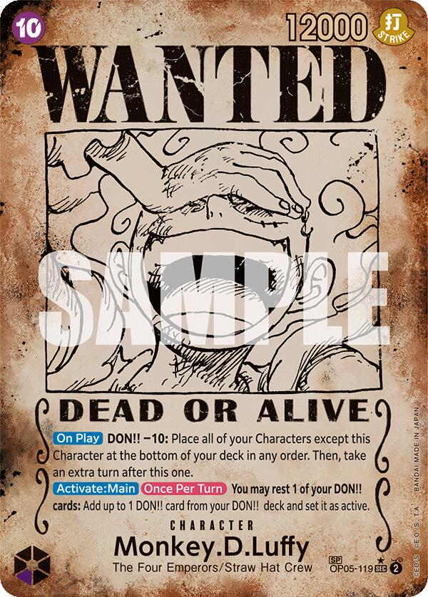 Monkey.D.Luffy (Wanted Poster) [Emperors in the New World] | Good Games North