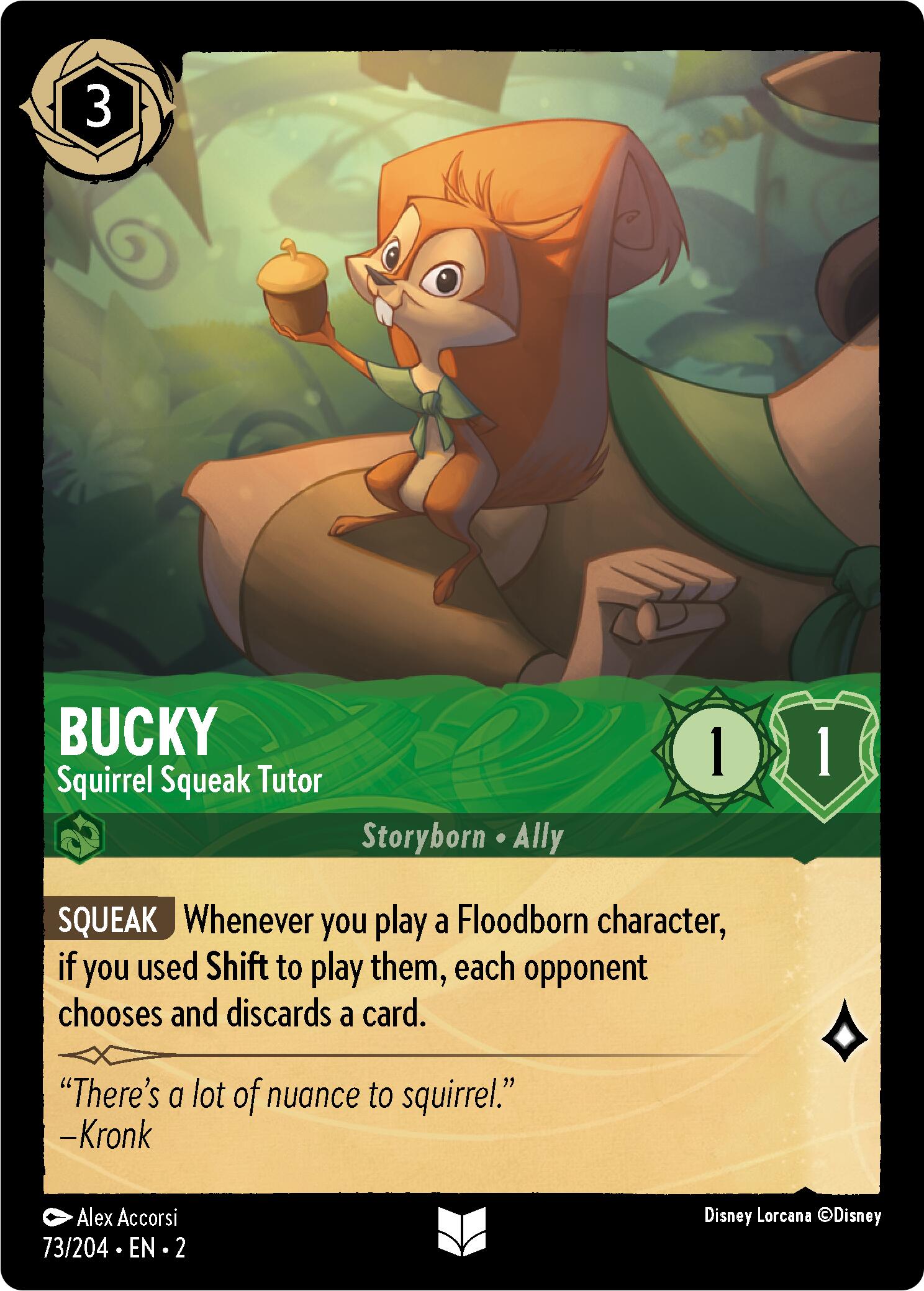 Bucky - Squirrel Squeak Tutor (Errata Version) (73/204) [Rise of the Floodborn] | Good Games North