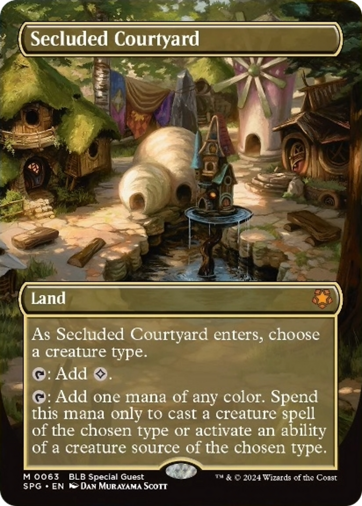 Secluded Courtyard (Borderless) [Bloomburrow Special Guests] | Good Games North