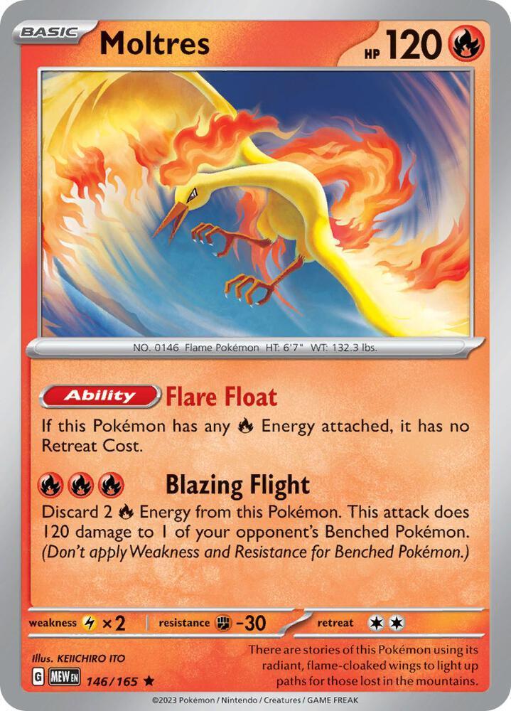 Moltres (146/165 - Deck Exclusives) [Scarlet & Violet 151] | Good Games North