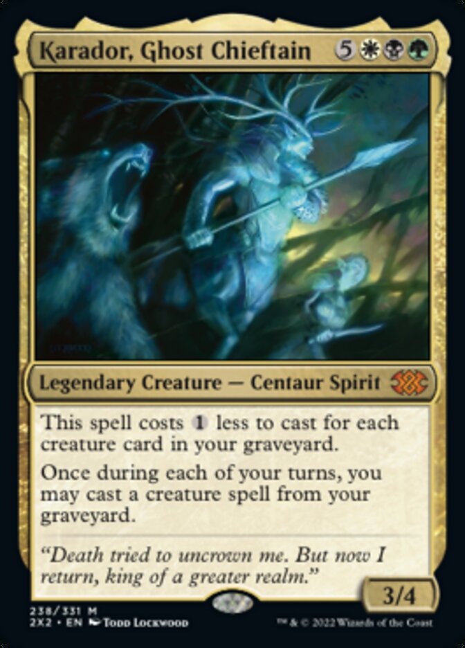 Karador, Ghost Chieftain [Double Masters 2022] | Good Games North