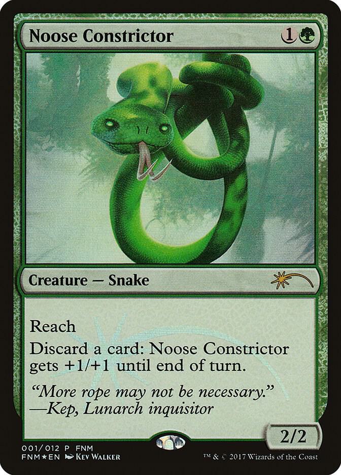 Noose Constrictor (FNM Promos)  - Foil | Good Games North