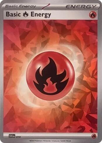 Basic Fire Energy (010) (Cracked Ice Holo) [Scarlet & Violet: Stellar Crown] | Good Games North