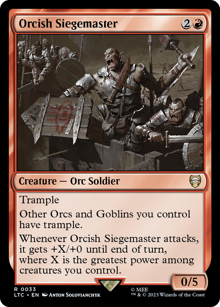 Orcish Siegemaster [The Lord of the Rings: Tales of Middle-Earth Commander] | Good Games North