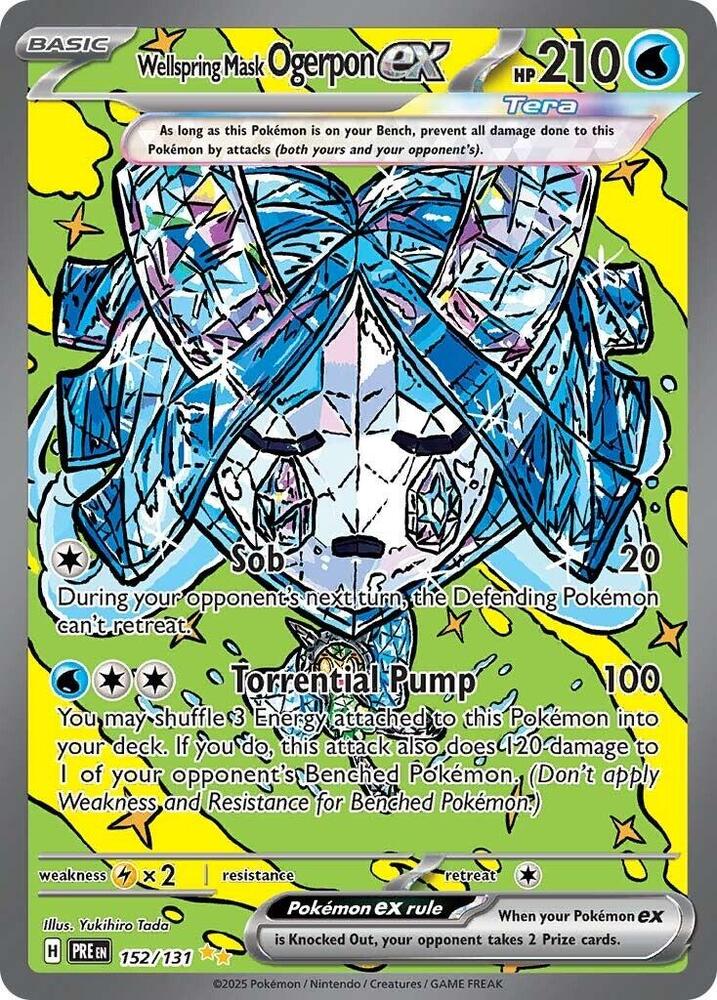 Wellspring Mask Ogerpon ex (152/131) [Scarlet & Violet: Prismatic Evolutions] | Good Games North