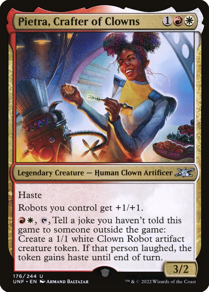 Pietra, Crafter of Clowns 176/244 (Unfinity)  - Foil | Good Games North