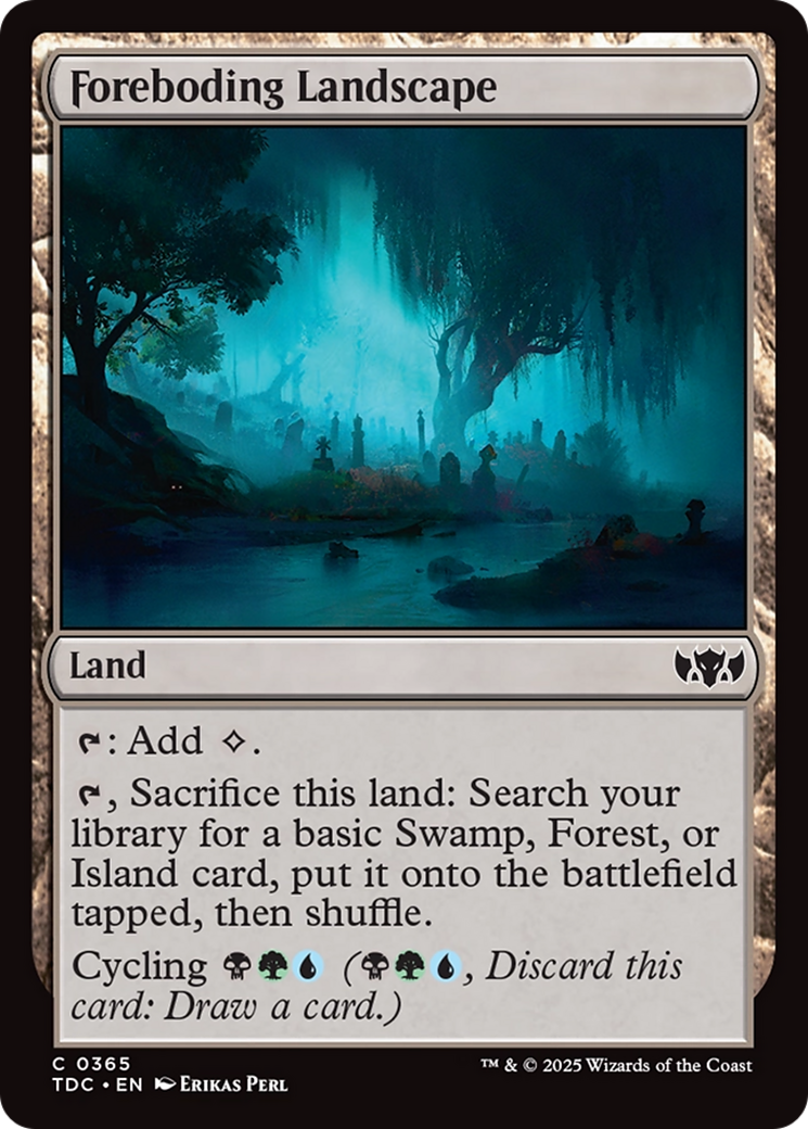 Foreboding Landscape [Tarkir: Dragonstorm Commander] | Good Games North