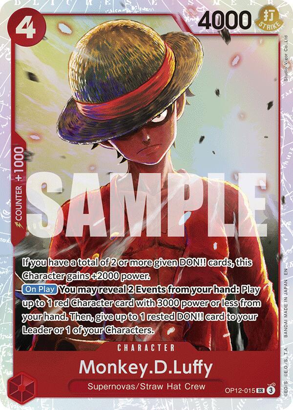 Monkey.D.Luffy OP12-015 (Legacy of the Master)  - Foil | Good Games North