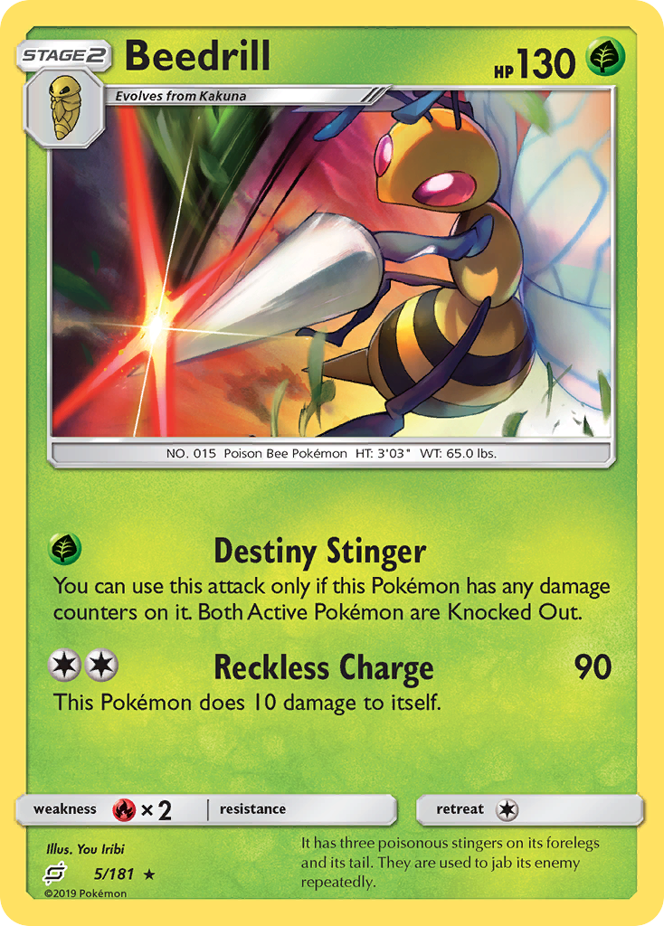 Beedrill (5/181) [Sun & Moon: Team Up] | Good Games North