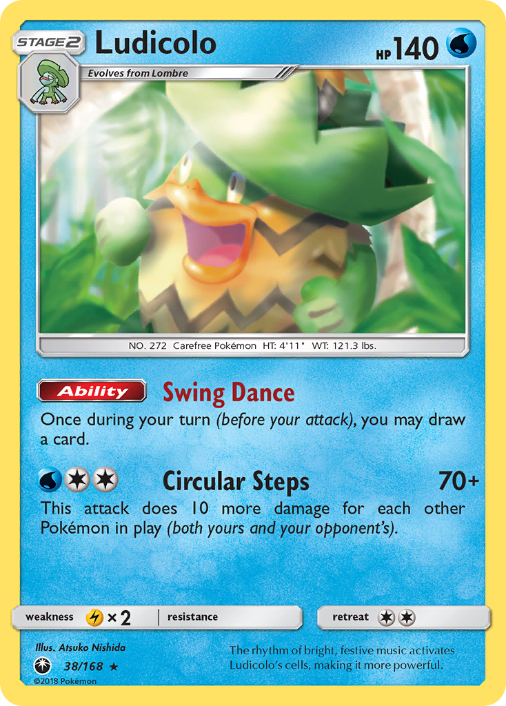 Ludicolo (38/168) [Sun & Moon: Celestial Storm] | Good Games North