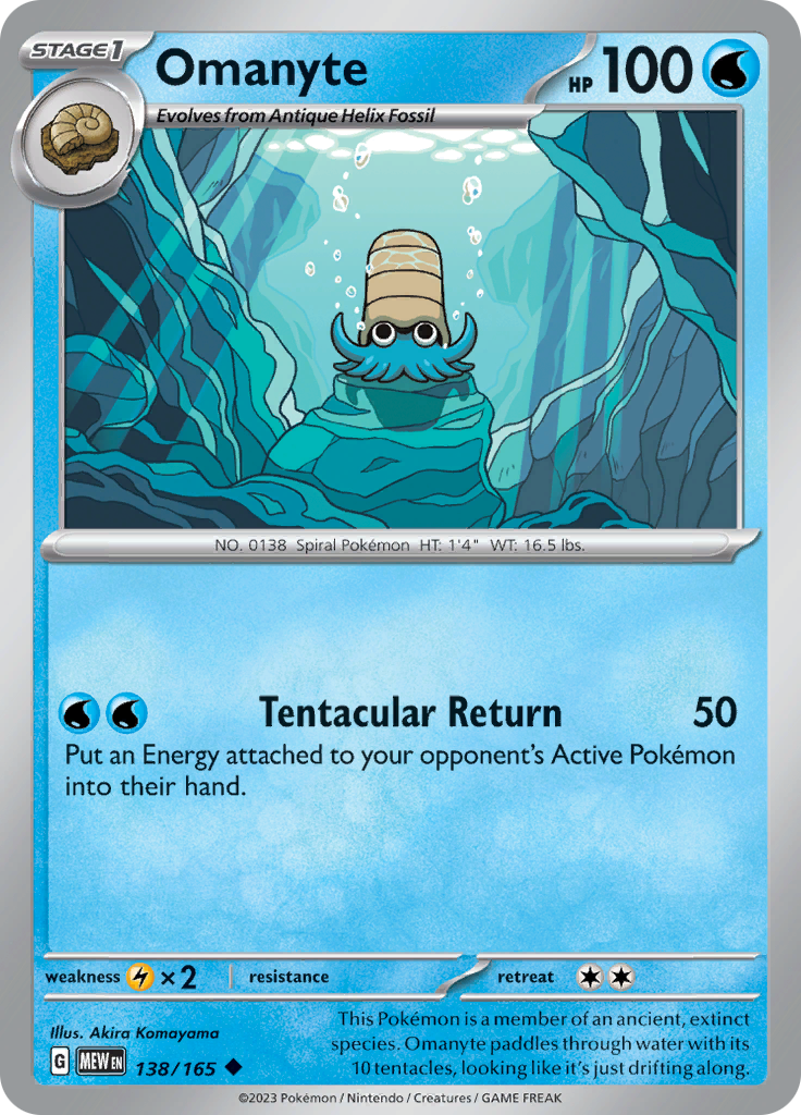 Omanyte (138/165) [Scarlet & Violet 151] | Good Games North