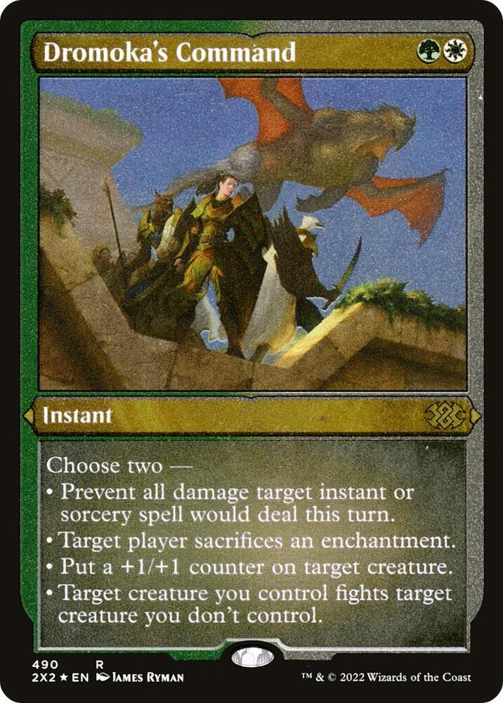 Dromokas Command Foil Etched (Double Masters 2022)  - Foil | Good Games North
