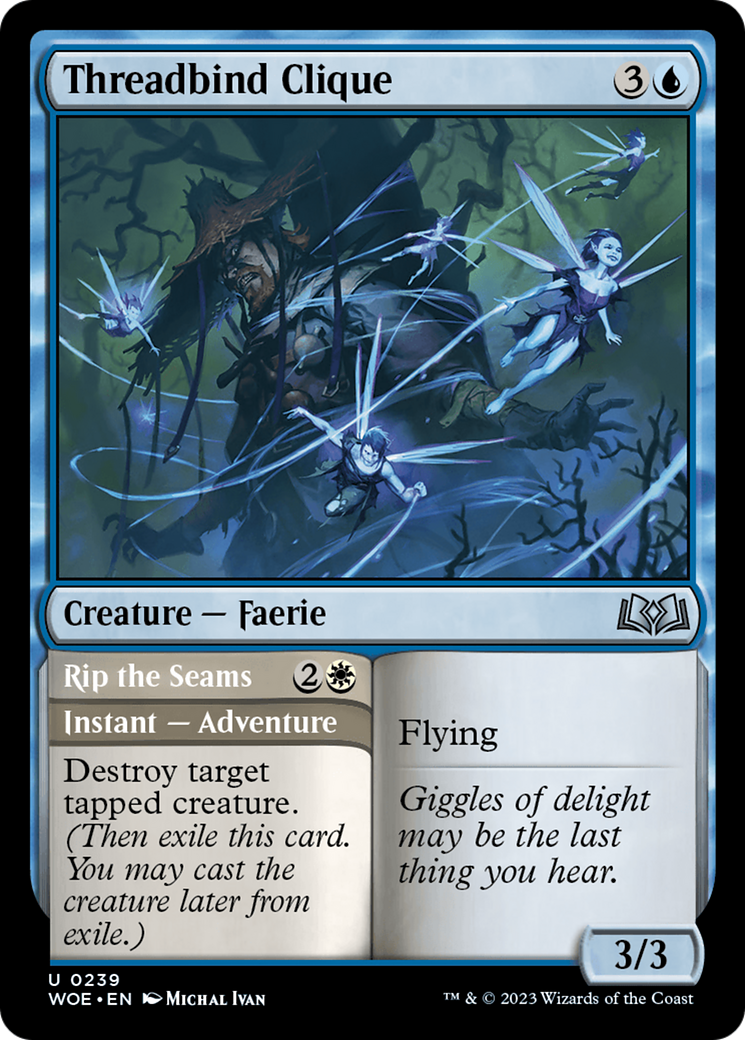 Threadbind Clique // Rip the Seams [Wilds of Eldraine] | Good Games North