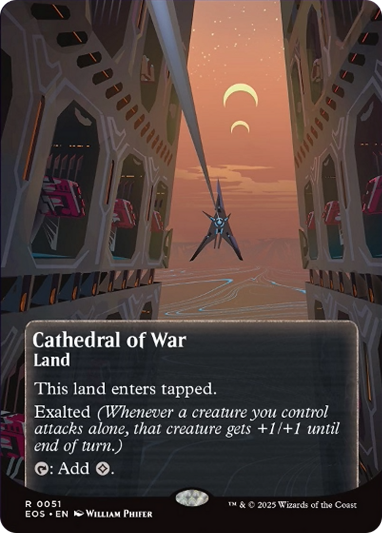 Cathedral of War (0051) (Borderless) [Edge of Eternities: Stellar Sights] | Good Games North