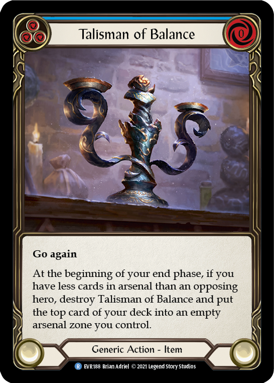 Talisman of Balance [EVR188] (Everfest)  1st Edition Cold Foil | Good Games North