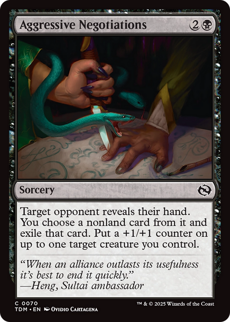 Aggressive Negotiations [Tarkir: Dragonstorm] | Good Games North