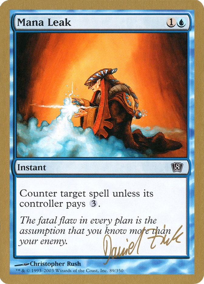 Mana Leak (Daniel Zink) [World Championship Decks 2003] | Good Games North