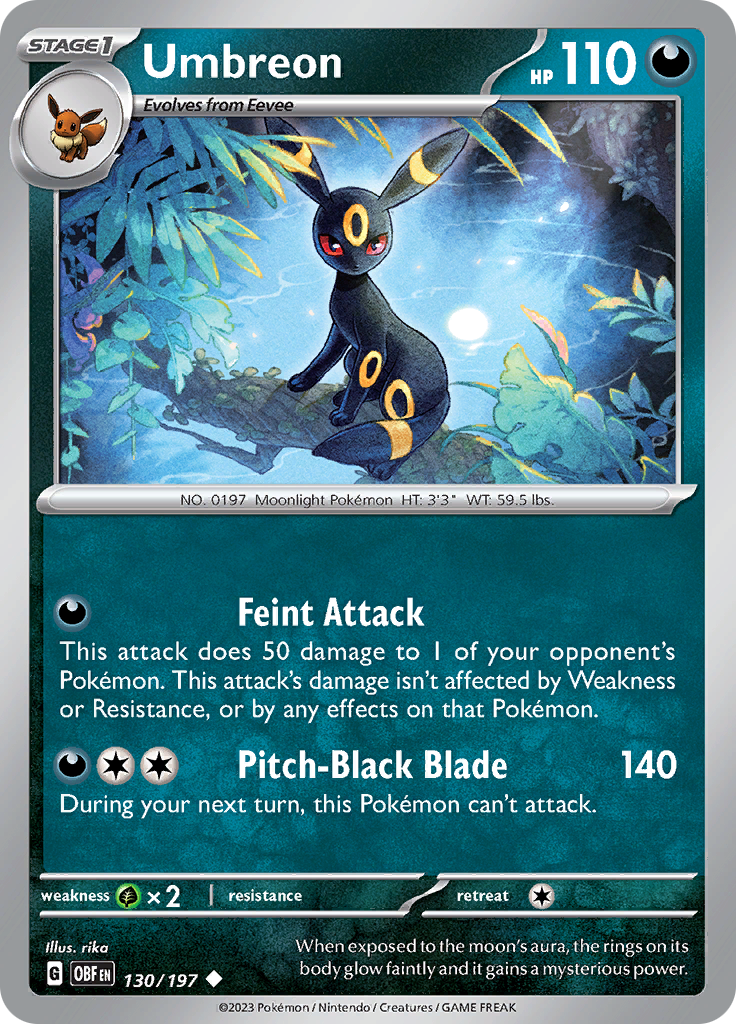 Umbreon (130/197) [Scarlet & Violet: Obsidian Flames] | Good Games North