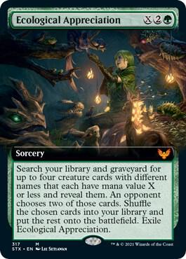 Ecological Appreciation Extended Art 317 (Strixhaven: School of Mages)  | Good Games North