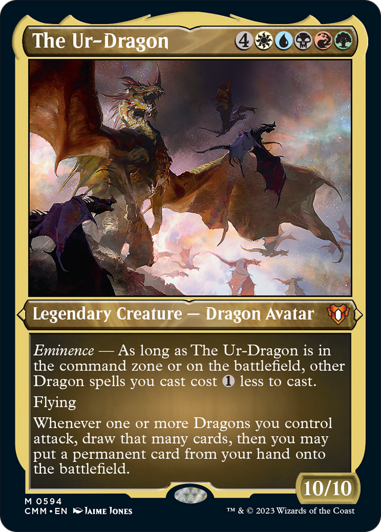 The Ur-Dragon (Foil Etched) [Commander Masters] | Good Games North