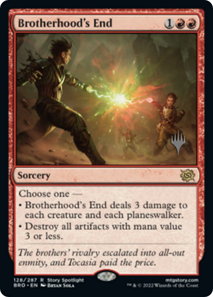 Brotherhoods End (Promo Pack: The Brothers' War)  - Foil | Good Games North