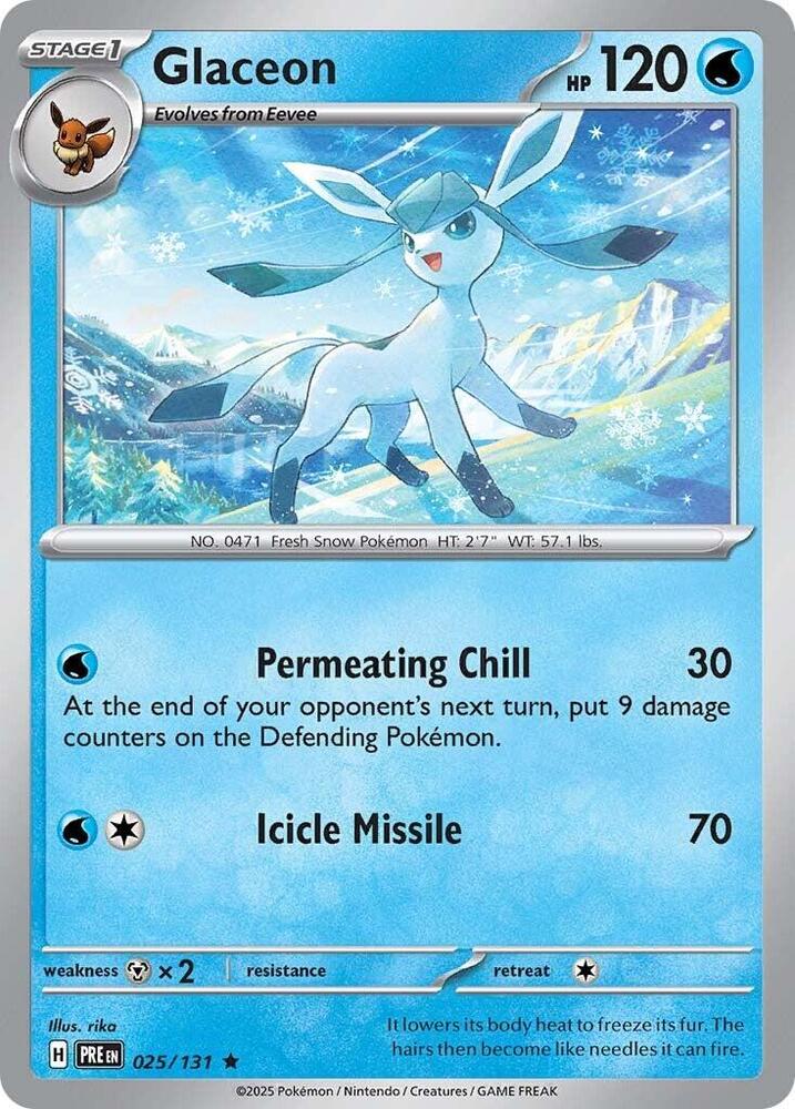 Glaceon (025/131) [Scarlet & Violet: Prismatic Evolutions] | Good Games North