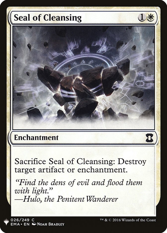 Seal of Cleansing [Mystery Booster] | Good Games North