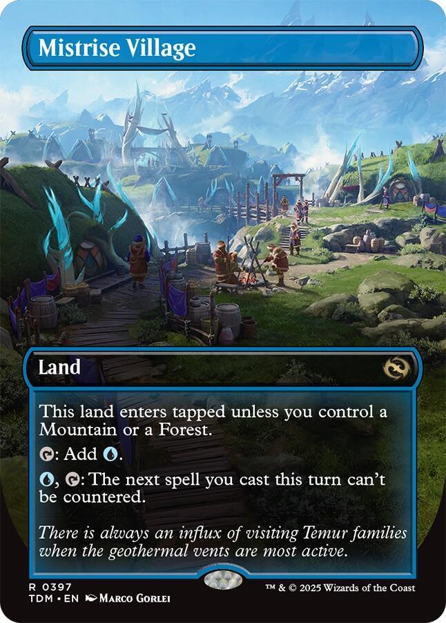 Mistrise Village Borderless (Tarkir: Dragonstorm)  - undefined | Good Games North