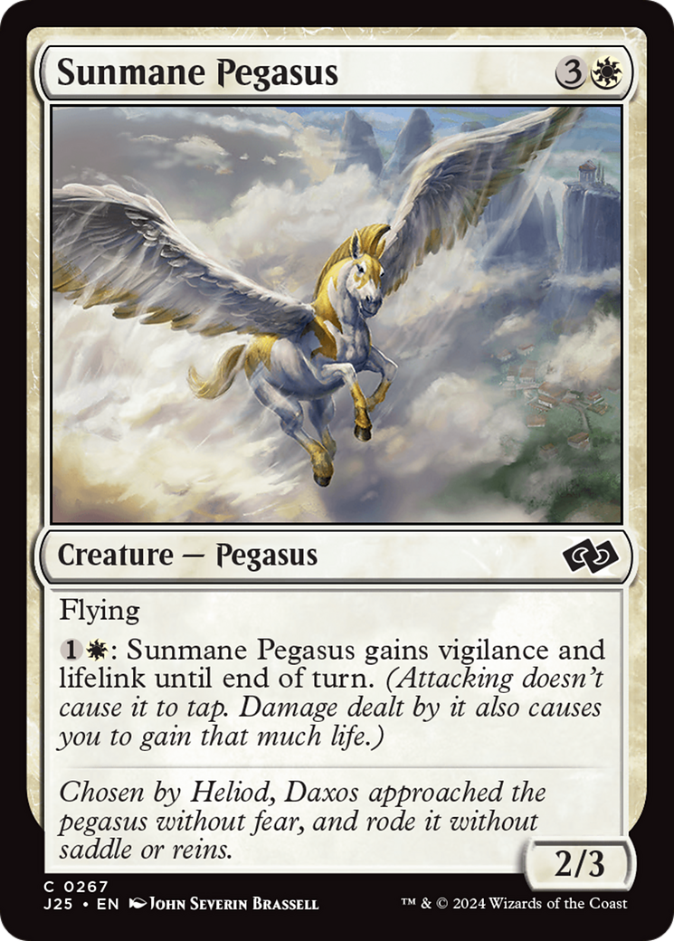 Sunmane Pegasus [Foundations Jumpstart] | Good Games North