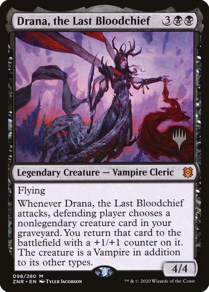 Drana, the Last Bloodchief (Promo Pack) [Zendikar Rising Promos] | Good Games North