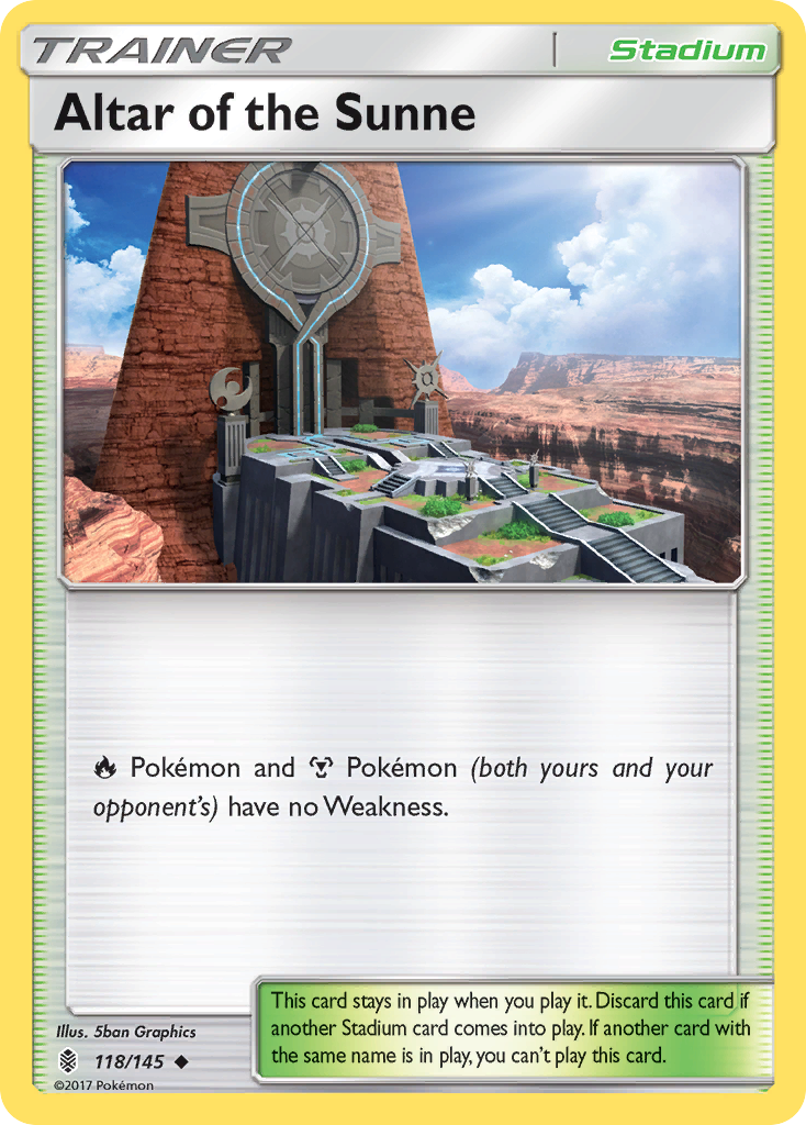 Altar of the Sunne (118/145) [Sun & Moon: Guardians Rising] | Good Games North