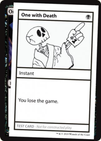 One with Death (2021 Edition) [Mystery Booster Playtest Cards] | Good Games North