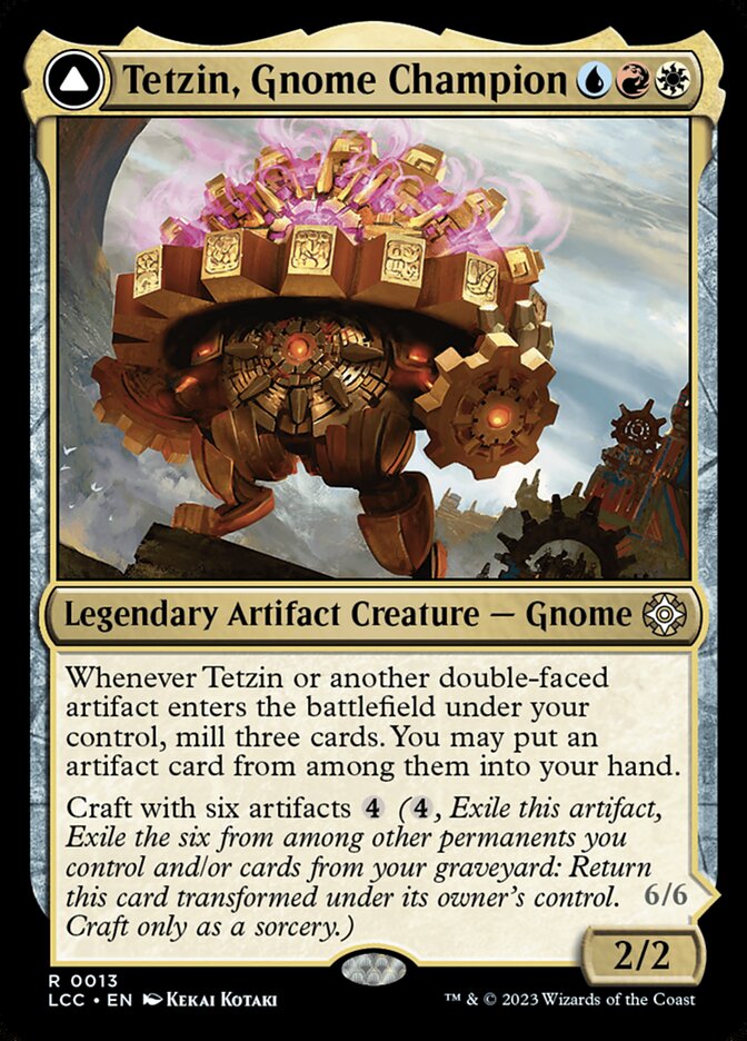 Tetzin Gnome Champion // The Golden-Gear Colossus 13 (Commander: The Lost Caverns of Ixalan)  | Good Games North
