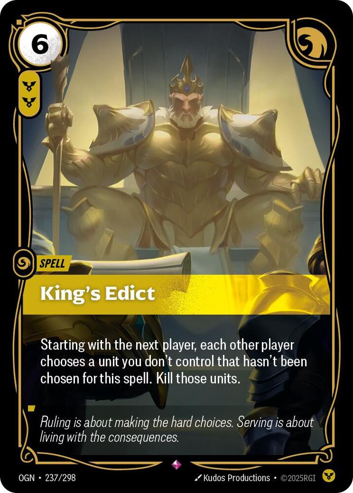 Kings Edict (Origins)  - Foil | Good Games North