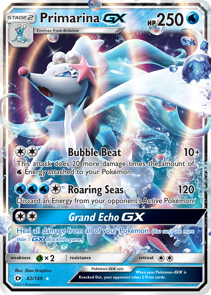 Primarina GX (42/149) [Sun & Moon: Base Set] | Good Games North