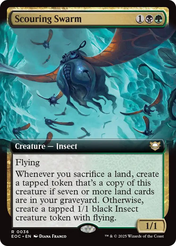 Scouring Swarm (Extended Art) [Edge of Eternities Commander] | Good Games North