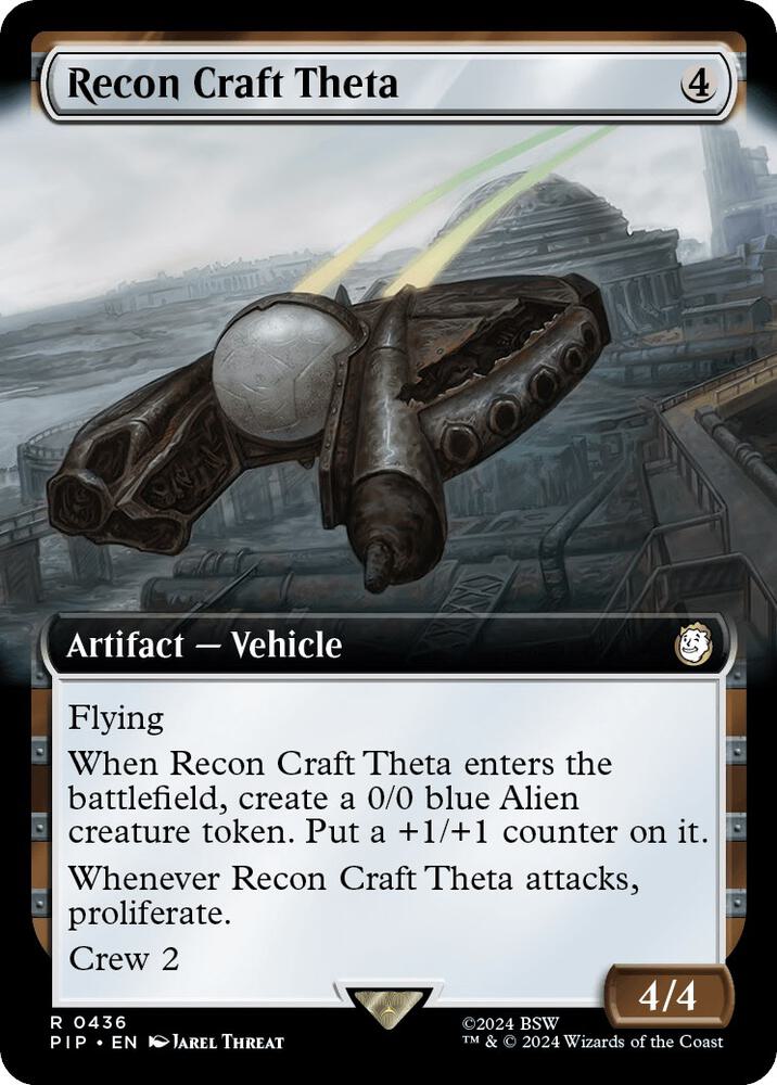 Recon Craft Theta 436/326 (Universes Beyond: Fallout)  - Extended Art Foil | Good Games North