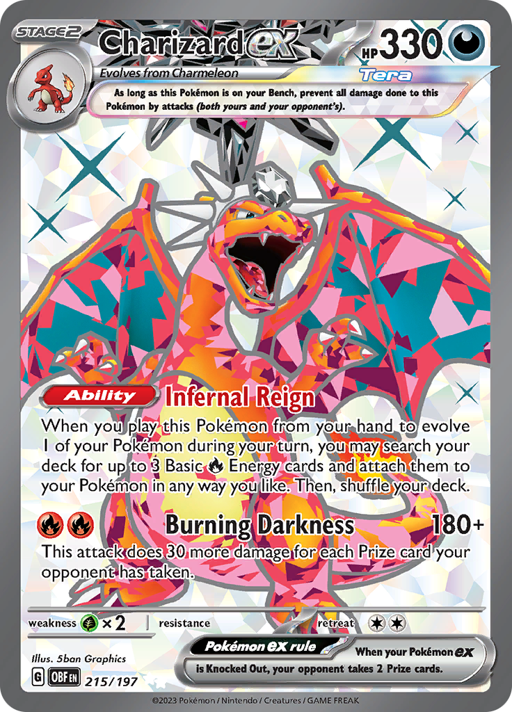 Charizard ex (215/197) [Scarlet & Violet: Obsidian Flames] | Good Games North
